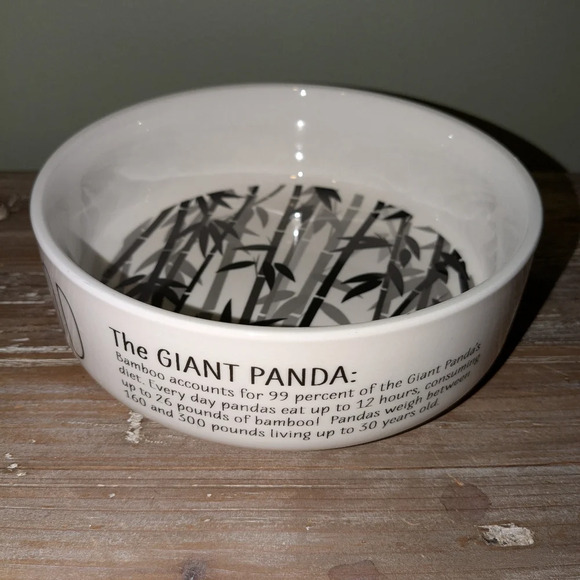 Honest Goods Double Diner 3D Panda Ceramic Bowl Set, 2 Cups - Picture 9 of 13